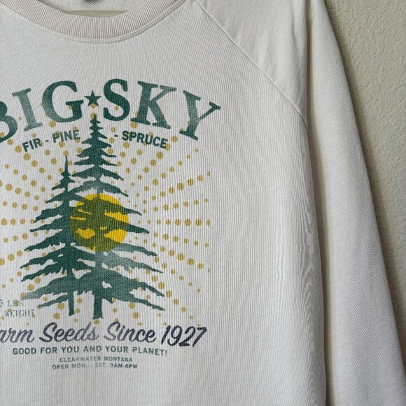 J. Crew Big Sky Graphic Cotton Terry Pullover Sweatshirt - Picture 6 of 13